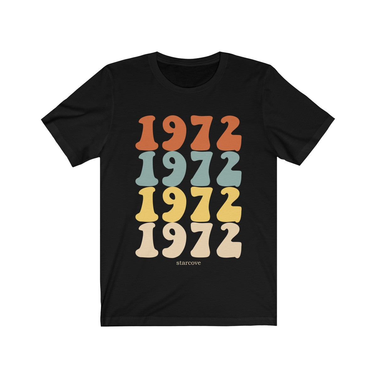 1972 shirt, 50th Birthday Party Turning 50 Years, 70s Retro Vintage gift Idea Women Men, Born Made in 1972 Funny Present TShirt Starcove Fashion