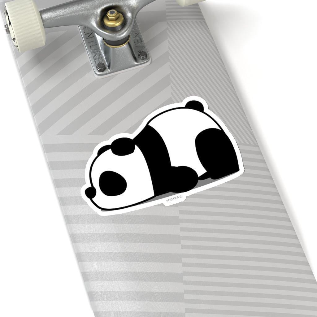 Sleepy Giant Panda Sticker, Chinese Laptop Decal Vinyl Cute Waterbottle Tumbler Car Waterproof Bumper Aesthetic Die Cut Wall Mural Starcove Fashion