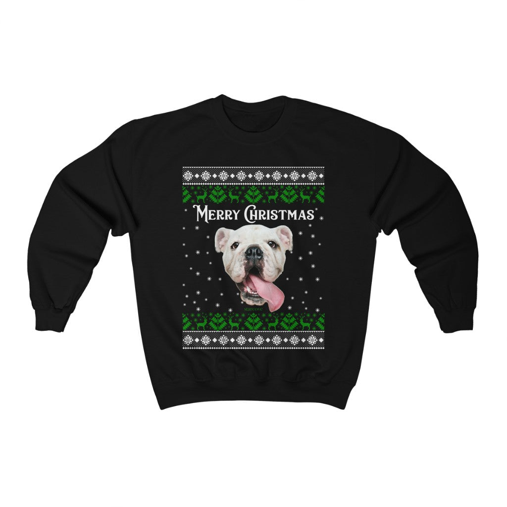 Custom Face Sweatshirt, Photo Dog Cat Mom Sweater Snow Ugly Merry Christmas Funny Tacky Holiday Mom Dad Xmas Personalized Starcove Fashion