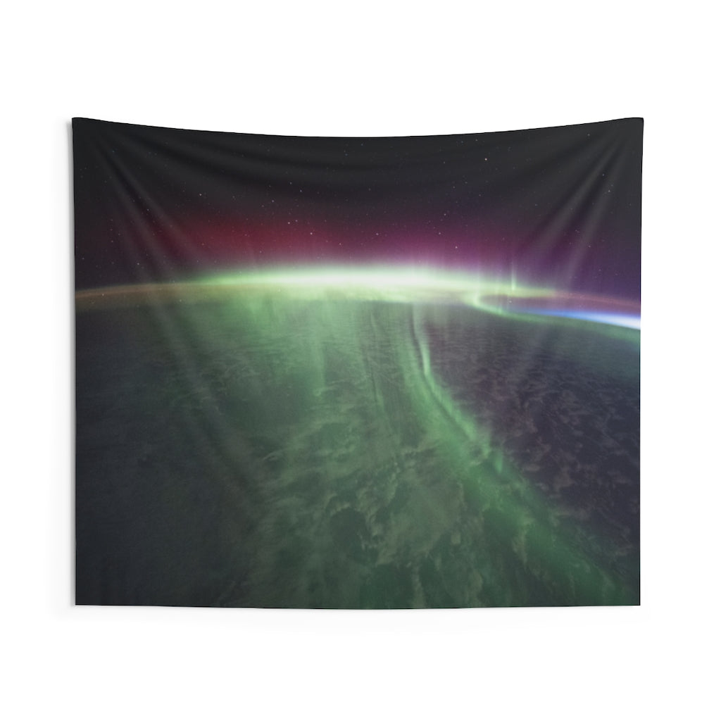 Earth Aurora Tapestry, Polar Lights From Space Landscape Wall Aesthetic Art Hanging Large Small Decor College Dorm Room Gift Starcove Fashion