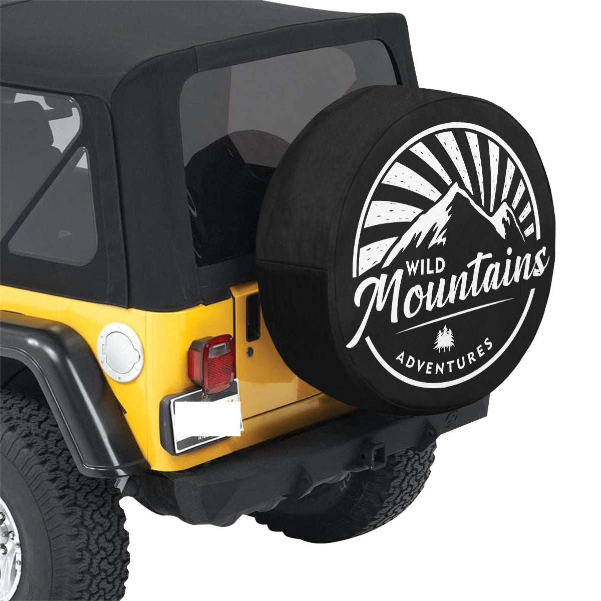 g49453 Wild mountain adventures Spare Tire Cover(Large)(17") - Starcove Design