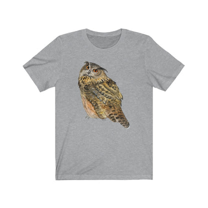 Owl Tshirt, Bird Animal Watercolor Wild Life Art Men Women Adult Graphic Crewneck Tee Top Starcove Fashion