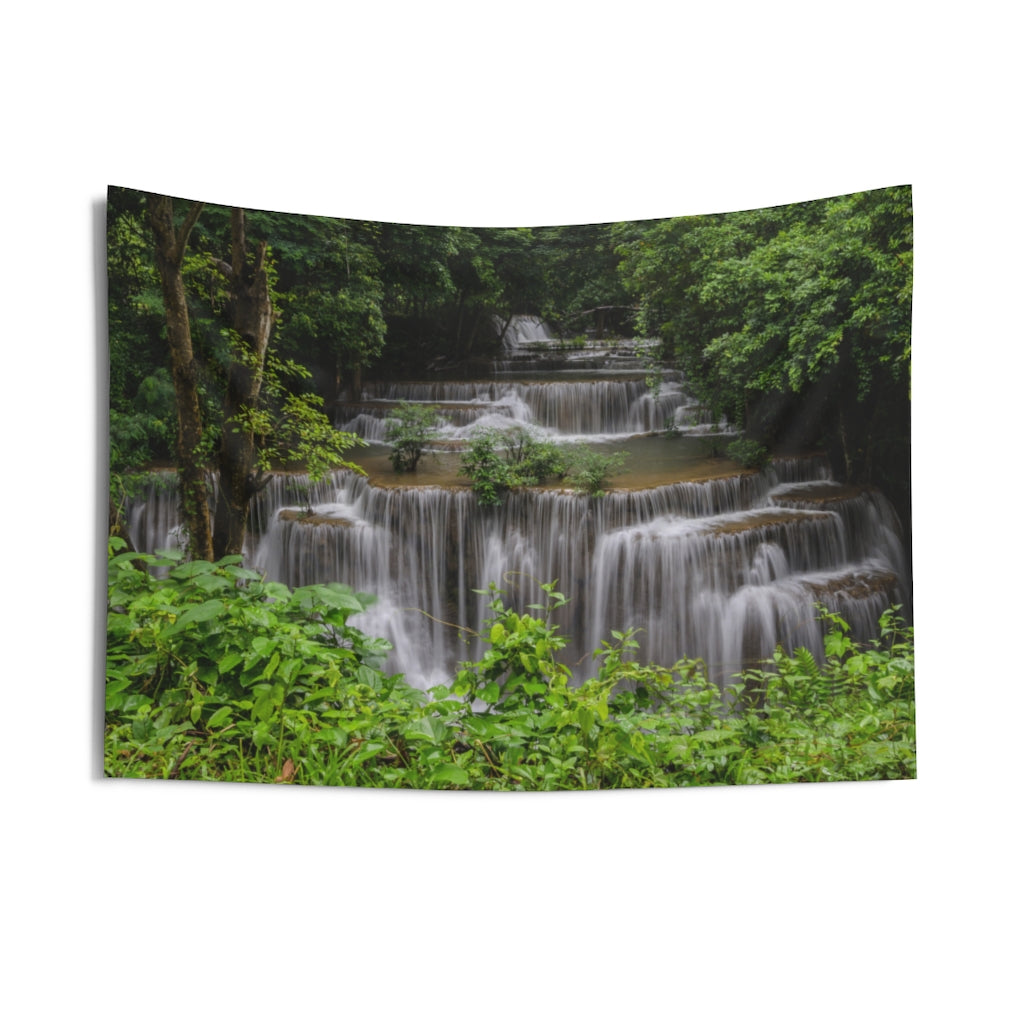 Waterfall Tapestry, Forrest Jungle Thailand Nature Landscape Indoor Wall Art Hanging Tapestries Large Small Decor Home Dorm Room Gift Starcove Fashion