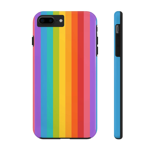Rainbow iPhone 14 13 Pro Max Tough Case Mate, Colorful Cute Pride Aesthetic Iphone 12 11 Mini Se  X Xr Xs 8 Plus 7 6 Phone Cover Gift