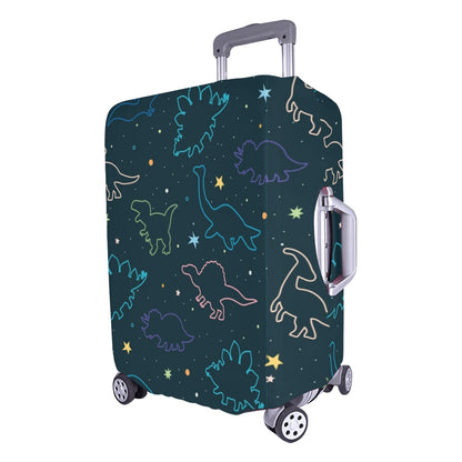 Dinosaur Luggage Cover, Cute Dino Aesthetic Print Suitcase Hard Bag Washable Protector Travel Roll On Small Large Designer Gift