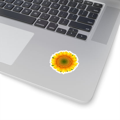 Sunflower sticker, Yellow Flower Art Laptop Vinyl Cute Waterproof Tumblr Car Bumper Waterbottle Aesthetic Label Waterslide Decal Stickers Starcove Fashion