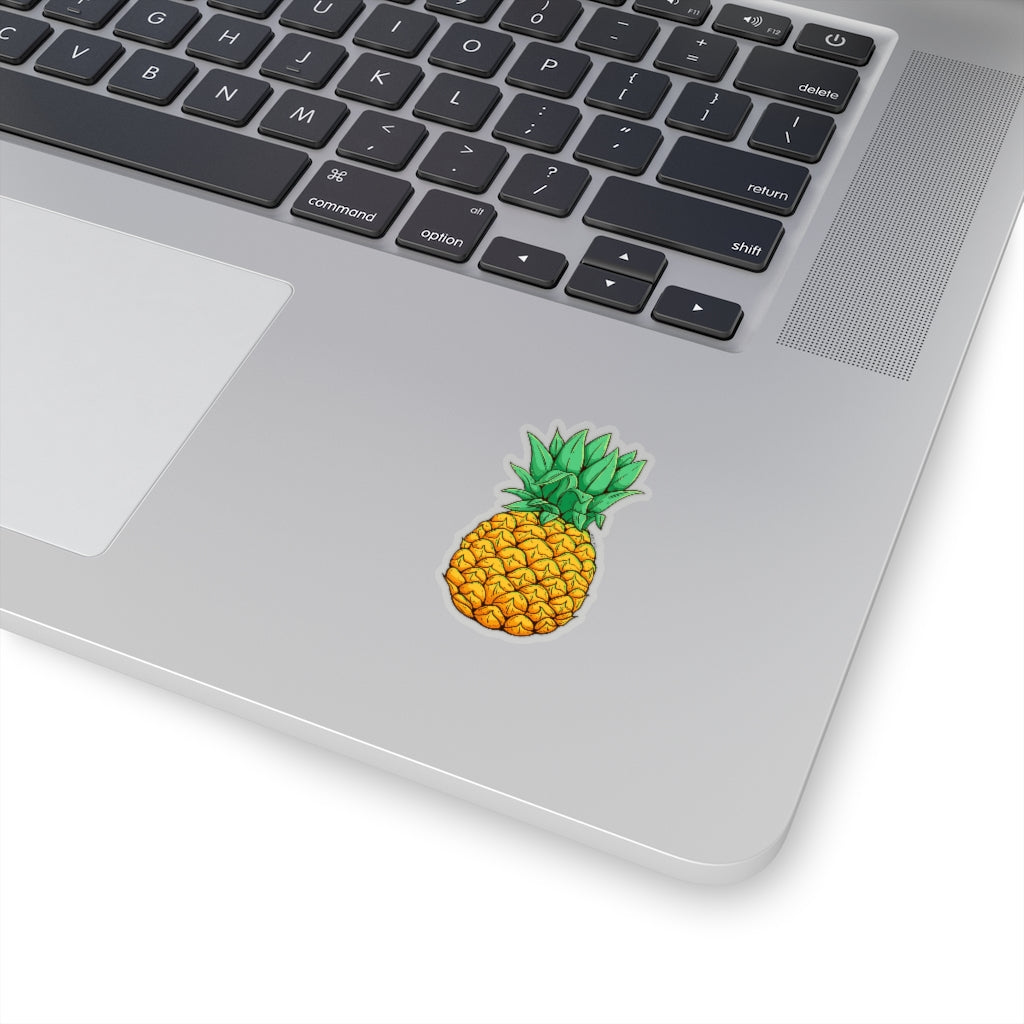 Pineapple Sticker, Tropical Fruit Laptop Decal Vinyl Cute Waterbottle Tumbler Car Waterproof Bumper Aesthetic Die Cut Wall Mural Starcove Fashion