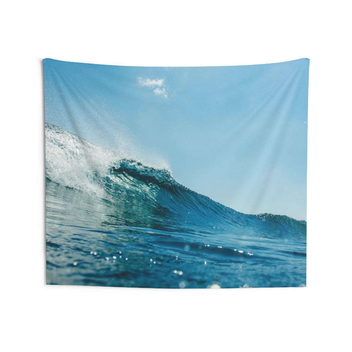 Ocean Sea Wave Tapestry, Blue Sky Surf Spray Landscape Indoor Wall Art Hanging Tapestries Décor Home Dorm Gift Starcove Fashion