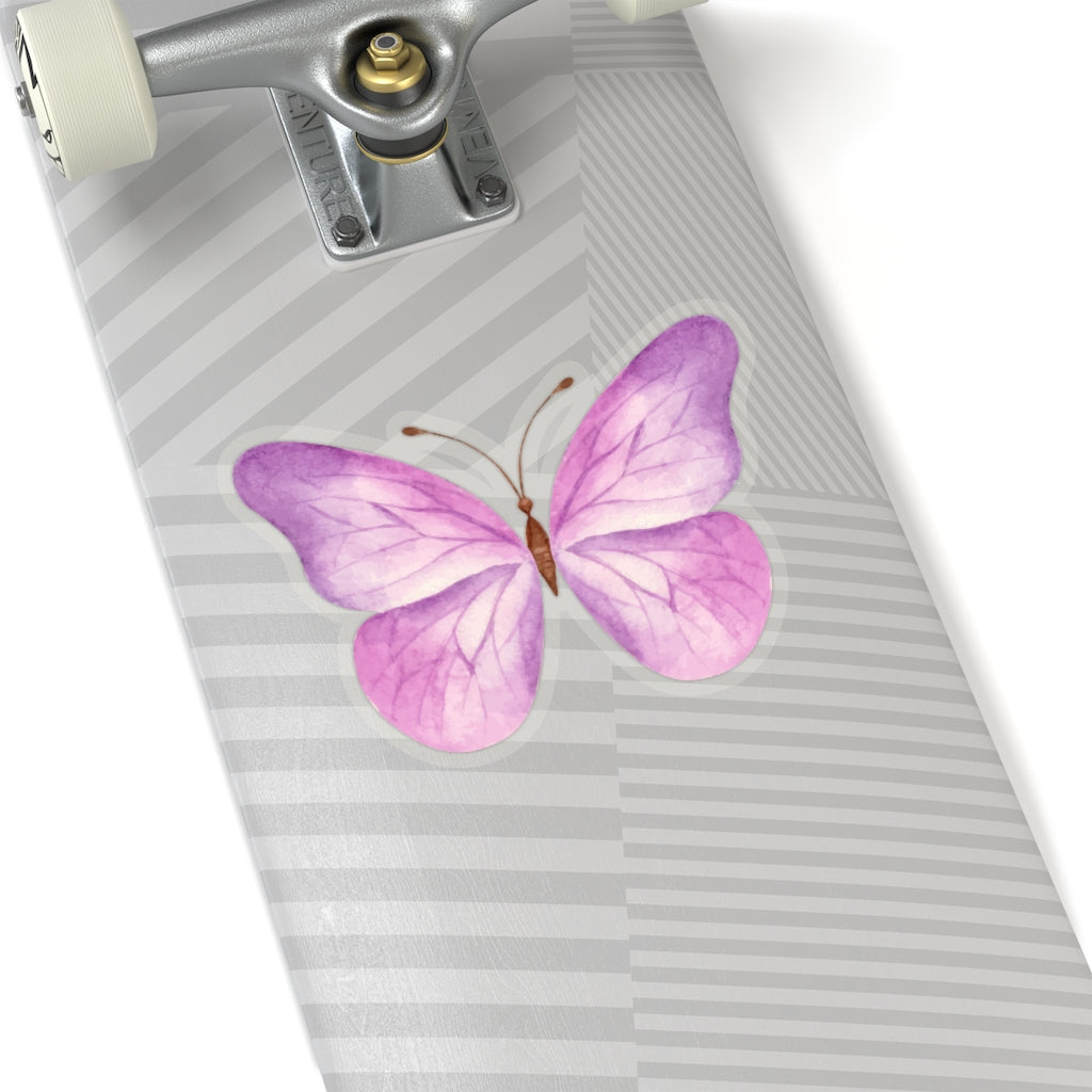 Pink Butterfly Decal Art Stickers, Watercolor Insect Laptop Vinyl Cute Waterproof Waterbottle Tumbler Car Bumper Aesthetic Label Wall Starcove Fashion