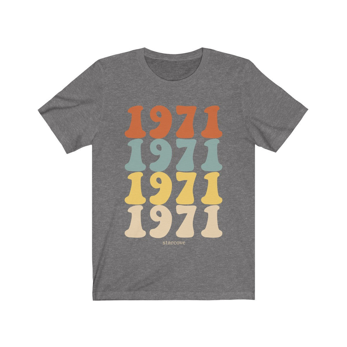 1971 shirt, 51st Birthday Party Turning 51 Years Old, 70s Retro Vintage gift Idea Women Men, Born Made in 1971 Funny Present Mom Dad TShirt Starcove Fashion