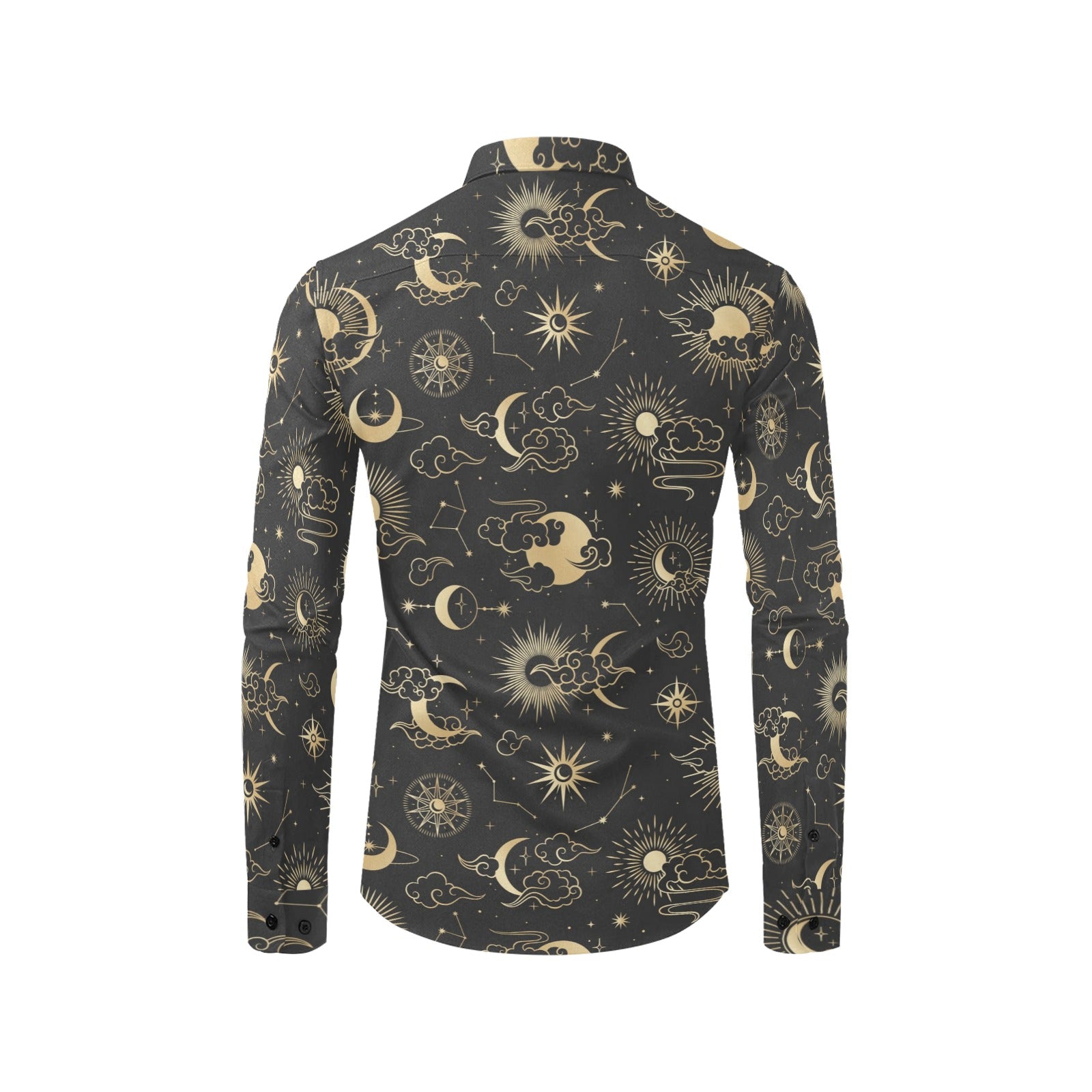 constellation dress shirt Constellation Short Sleeve Men Button Up Shirt, Space Stars Universe Print Casual Buttoned Down Summer Collared Dress Shirt 4XL