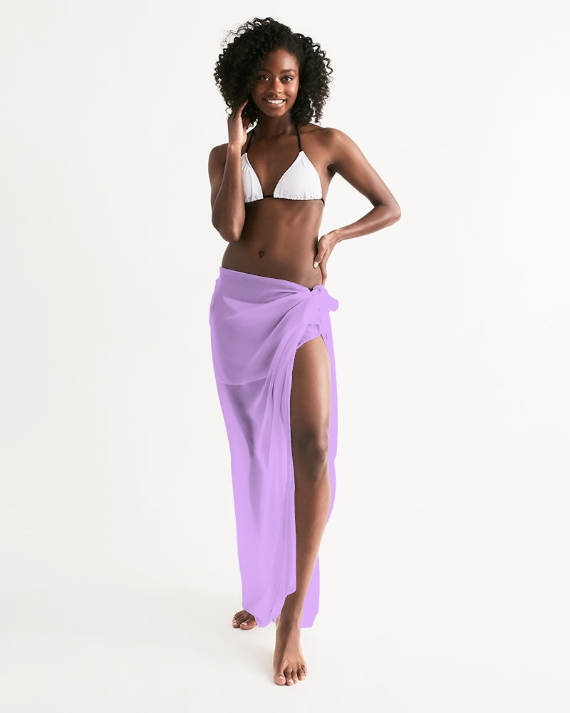 Lavender Swimsuit Cover Up Women, Purple Lilac Beach Bathing suit Wrap Front Sarong Bikini Sexy Long Skirt Dress Coverup Swimwear Starcove Fashion