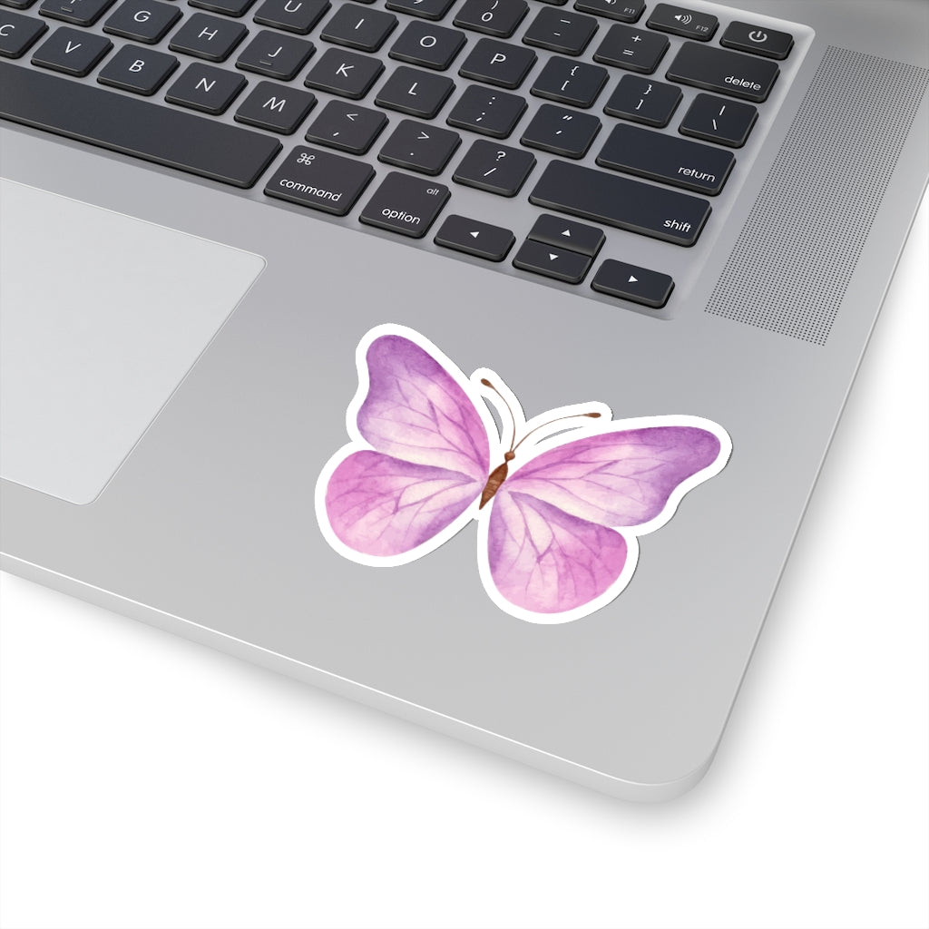 Pink Butterfly Decal Art Stickers, Watercolor Insect Laptop Vinyl Cute Waterproof Waterbottle Tumbler Car Bumper Aesthetic Label Wall Starcove Fashion