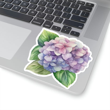 Hydrangea Flowers Sticker, Floral Nature Art Laptop Decal Vinyl Cute Waterbottle Tumbler Car Waterproof Bumper Die Cut Wall Mural Starcove Fashion