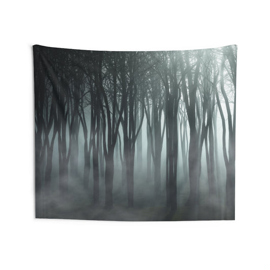 Foggy Tree Forest Tapestry, Landscape Nature Indoor Wall Art Hanging Tapestries Large Small Decor Home Dorm Room Gift Starcove Fashion