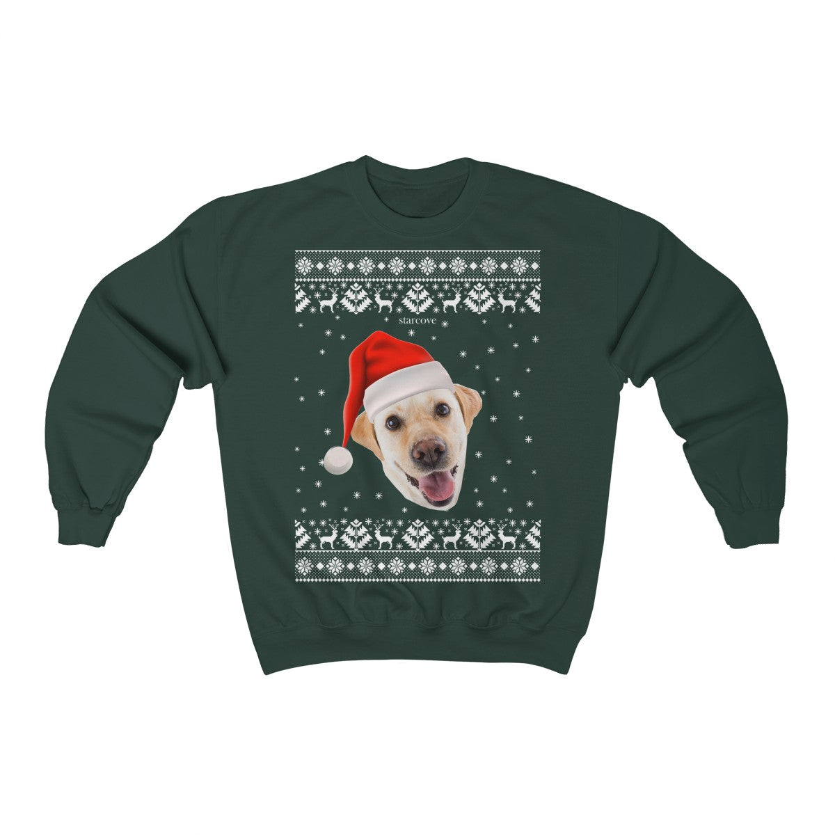 Human Dog Christmas Personalized Custom Photo Dog Sweatshirt, Dog Lover  Sweater Christmas C472