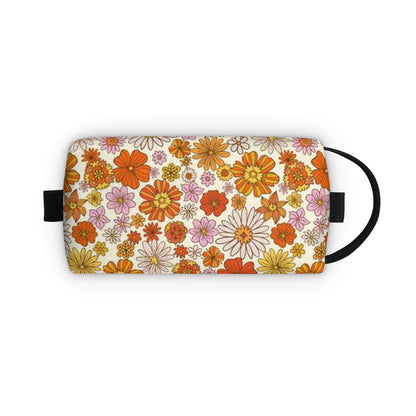 Cute Flower Diabetic Bag for Supplies, 70s Groovy Floral My Diabetes Kit Type 1 2 Zipper Supply Bag Travel Carrying Case Accessories Starcove Fashion