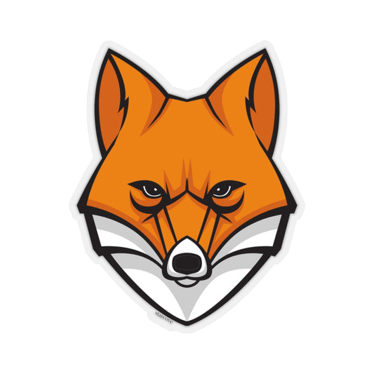 Fox Head Sticker, Animal Orange Laptop Decal Vinyl Cute Waterbottle Tumbler Car Bumper Aesthetic Label Wall Mural Starcove Fashion