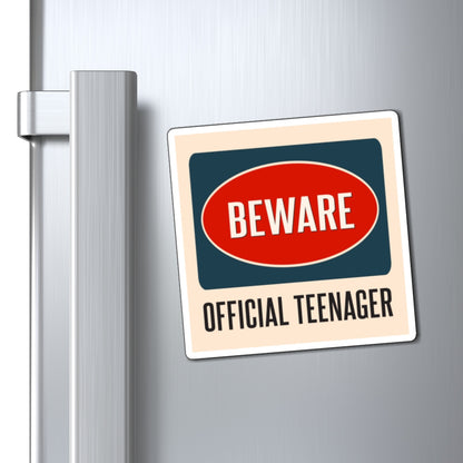 Beware Official Teenager Magnets, Caution Teenage Boys Girls Danger Gift 13 Year Old 13th Birthday Party Funny Locker Fridge Car Starcove Fashion