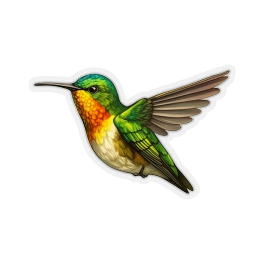 Hummingbird Sticker, Watercolor Bird Laptop Decal Vinyl Cute Waterbottle Tumbler Car Waterproof Bumper Aesthetic Die Cut Wall Mural Starcove Fashion