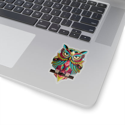 Owl Sticker Decal, Vinyl Bird Animal Wall Car Tumbler Laptop Vinyl Kiss Cut Cute Window Waterproof Waterbottle  Bumper Small Large Gift Starcove Fashion