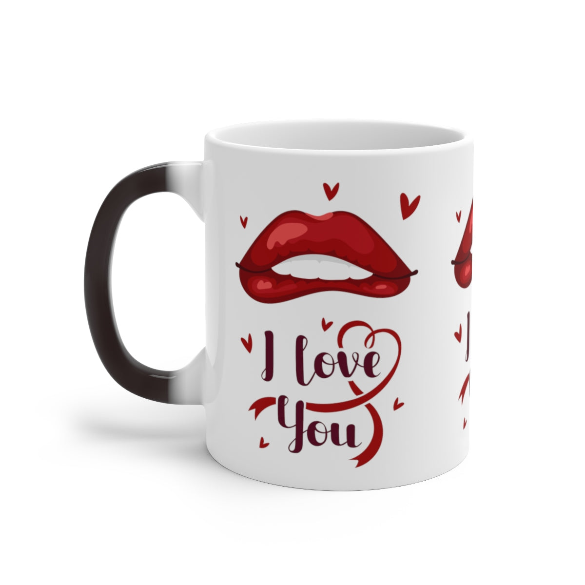 I Love You Sexy Lips Color Changing Mug, Heat Magic Change Cute Valentine's Day Gift For Him Boyfriend Husband Anniversary Coffee Mug Starcove Fashion