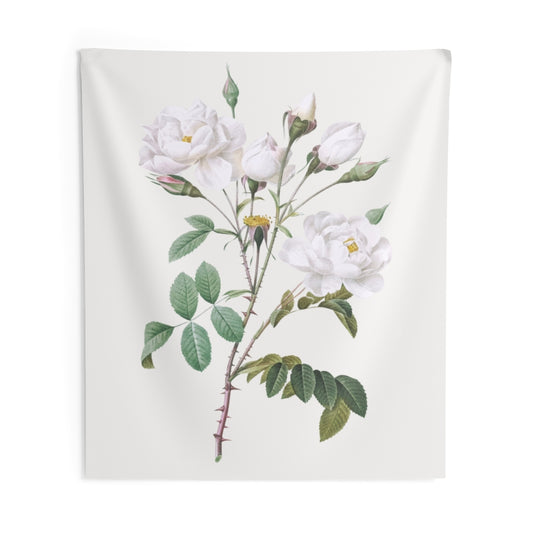 White Flower Vintage Tapestry, Blossom Landscape Vertical Indoor Wall Art Hanging Tapestries Large Small Decor Home Dorm Room Gift Starcove Fashion