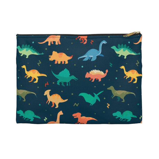 Dinosaur Pencil Case Pouch,  Gifts Dino Lovers Holder Pen Coin Travel Bag Accessory Canvas Zipper Large Small Organizer Starcove Fashion