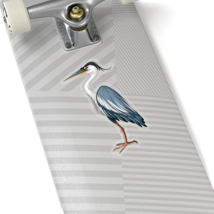 Blue Heron Sticker, Bird Animal Laptop Decal Vinyl Cute Waterbottle Tumbler Car Waterproof Bumper Aesthetic Wall Mural Starcove Fashion