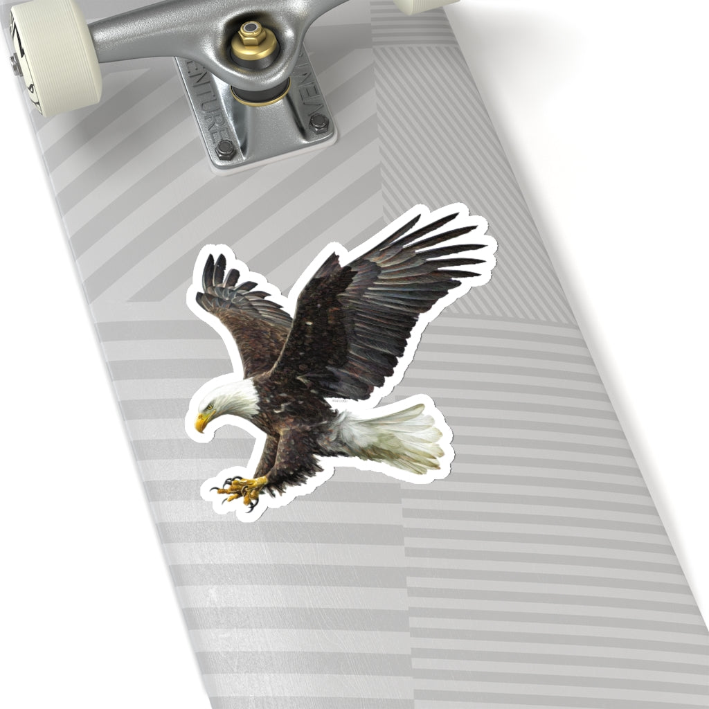 Bald Eagle Sticker, Claw flying American Bird Raptor Laptop Decal Vinyl Waterbottle Tumbler Car Bumper Aesthetic Die Cut Wall Starcove Fashion