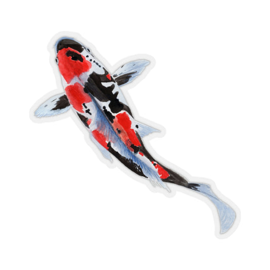 Koi Fish Sticker, Watercolor Laptop Decal Vinyl Cute Waterbottle Tumbler Car Waterproof Bumper Aesthetic Die Cut Wall Mural Starcove Fashion