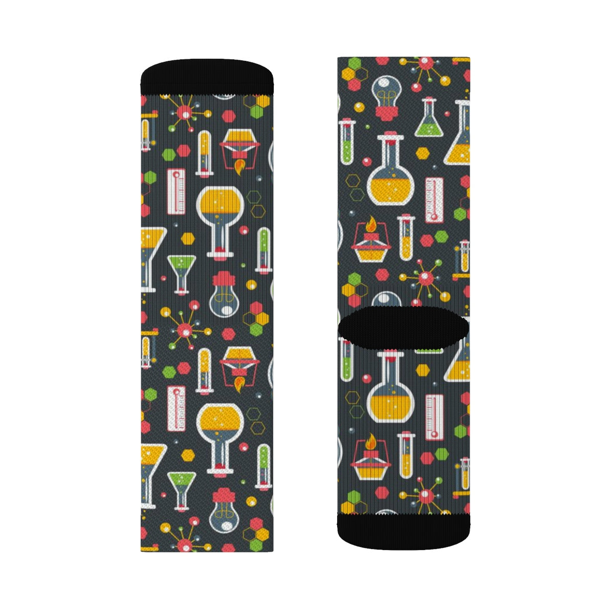 Science Lab Socks Chemistry Science Socks, 3D Printed Sublimation Lab Research School Wo ...