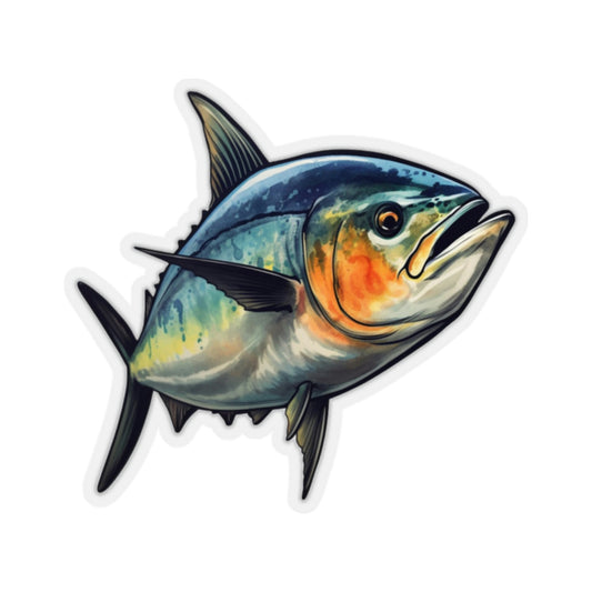 Tuna Fish Sticker, Art Laptop Decal Vinyl Cute Waterbottle Tumbler Car Waterproof Bumper Aesthetic Die Cut Wall Mural Starcove Fashion