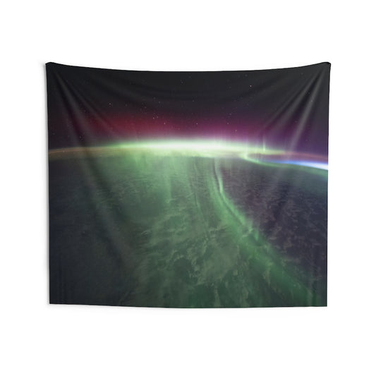 Earth Aurora Tapestry, Polar Lights From Space Landscape Wall Aesthetic Art Hanging Large Small Decor College Dorm Room Gift Starcove Fashion