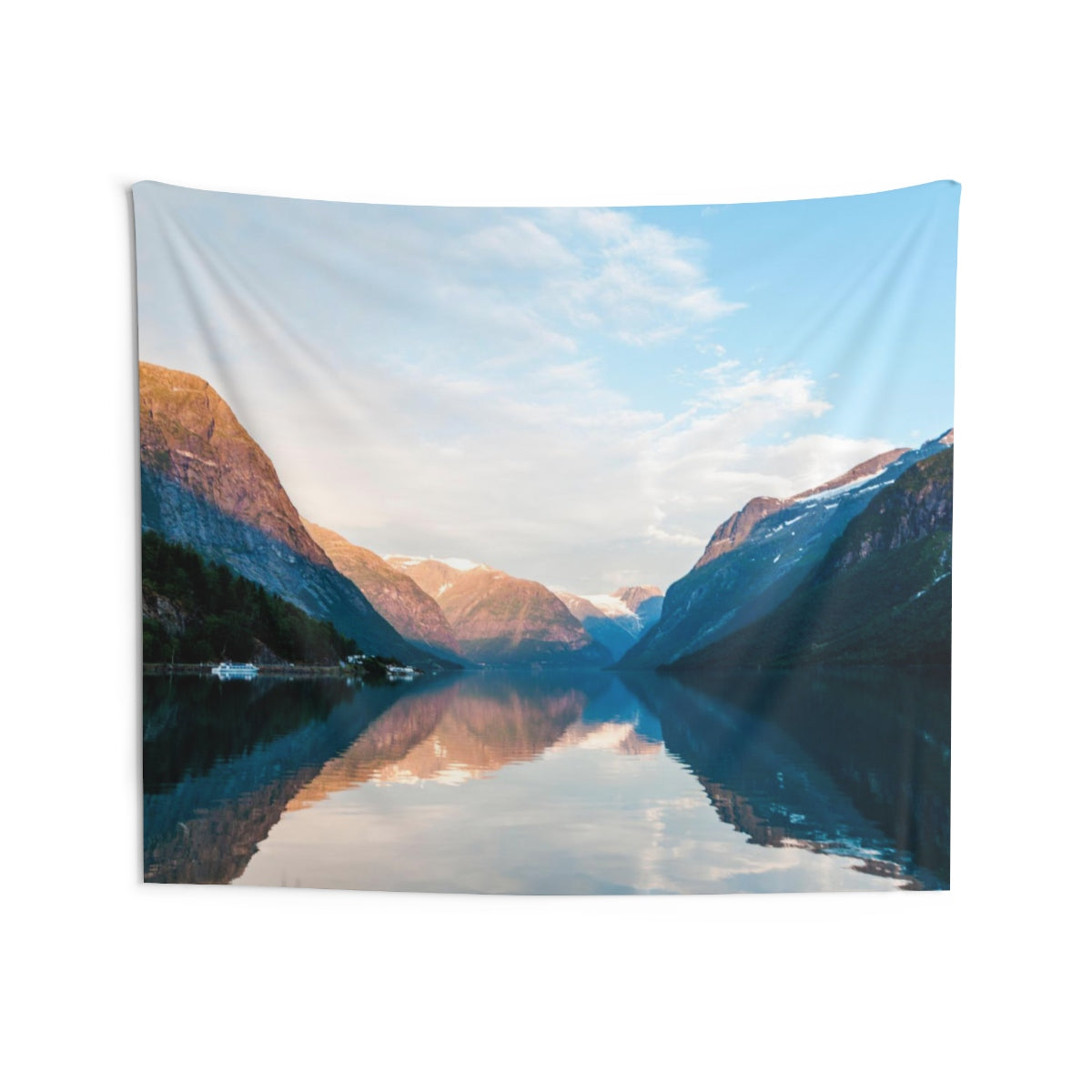 Lake Mountain Tapestry, Indoor Wall Scenic Rocky Mountains Landscape Nature Dorm Hanging Decor Starcove Fashion