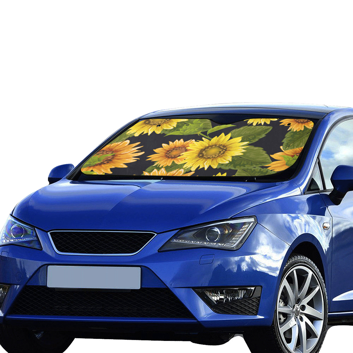 Sunflower Car Accessories Auto Windshield Sun Shade Protector Window Visor Screen Decor 55" x 29.53" - Starcove Design