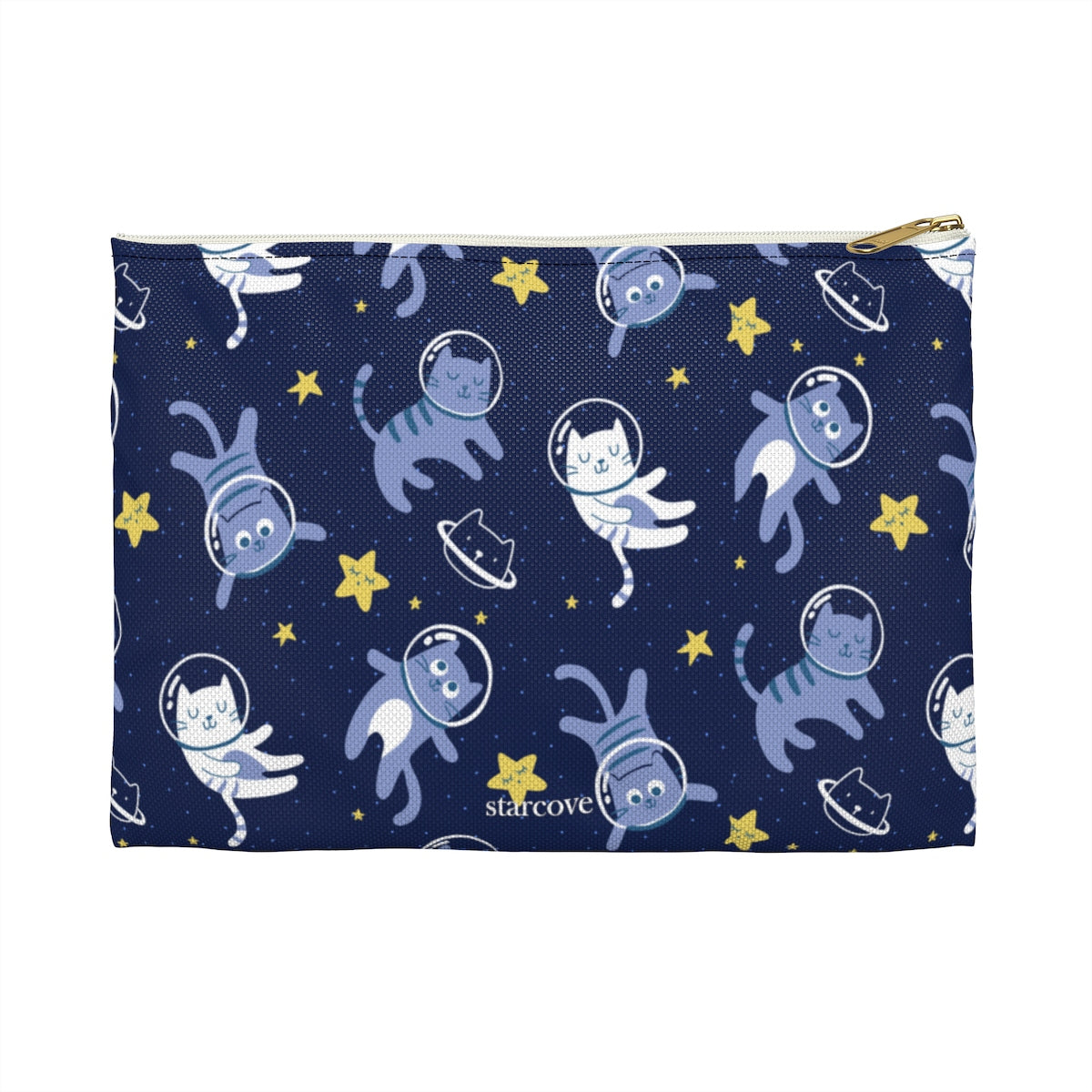 Cute Cats in Space Coin Purse, Cute Stars Space Makeup Bags Fun Cosmetic Travel Pouch Organizer Gifts for women, Accessory Pouch Pencil Case Starcove Fashion