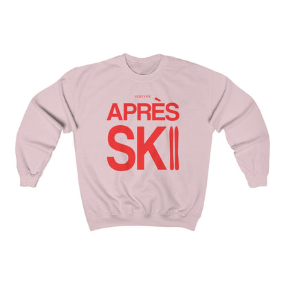 Apres Ski Sweatshirt Sweater, Vintage Winter Red Party Skiing Chalet Mountain Men Women's Crewneck Long Sleeve Top Clothes Gift Starcove Fashion