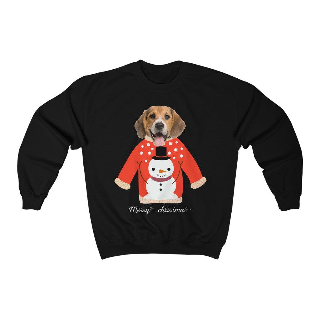 Custom Pet Face Christmas Sweater, Funny Dog Cat Photo Sweatshirt Ugly Christmas Tacky Holiday Mom Dad Men Women Xmas Personalized Starcove Fashion