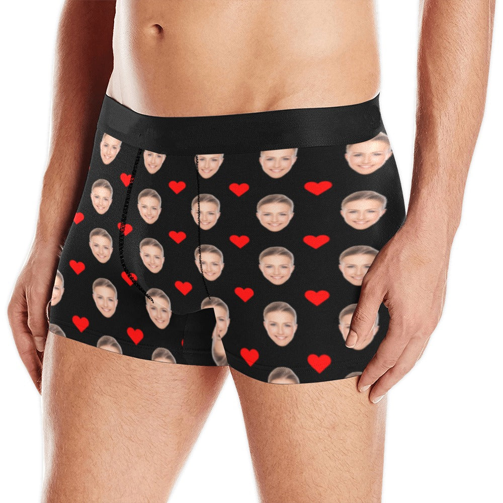Custom Face Underwear Printed With Photo For Men Personalized Funny Boxers  Valentines Day Gifts For Boyfriend