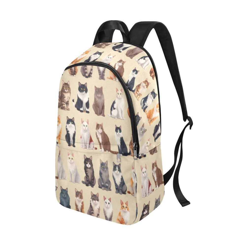 Cats Breeds Backpack, Cute Kittens Women Kids Girls Teens Gift Him Her School College Cool Waterproof Laptop Men Aesthetic Bag Starcove Fashion