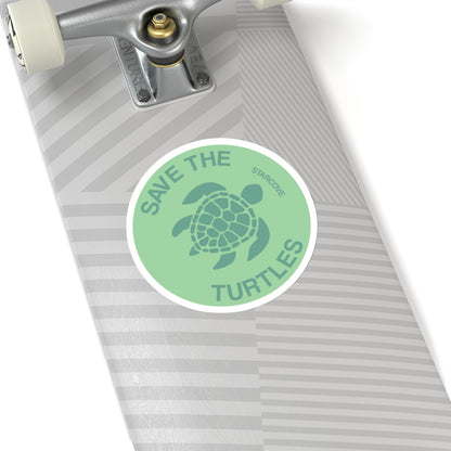 Save the Turtles Sticker, Vsco Sea Turtle Stickers Green Laptop Vinyl Cute Waterproof Tumbler Car Bumper Waterbottle Flask Label Wall Decal Starcove Fashion