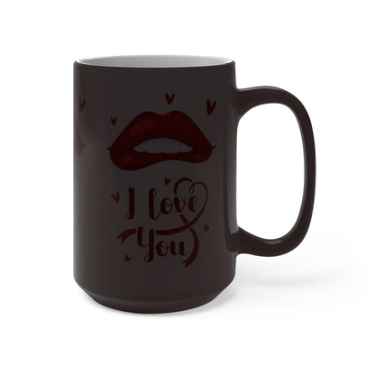 I Love You Sexy Lips Color Changing Mug, Heat Magic Change Cute Valentine's Day Gift For Him Boyfriend Husband Anniversary Coffee Mug Starcove Fashion