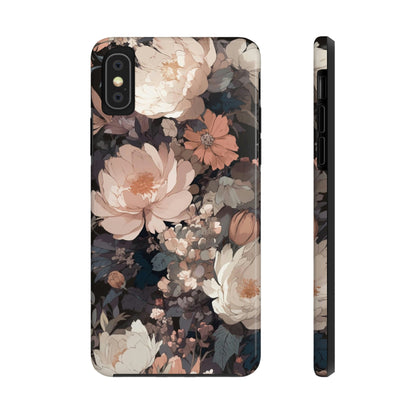 Floral iPhone 14 13 Pro Max Tough Case Mate, Anime Cute Aesthetic Iphone 12 11 Mini SE  X XR XS 8 Plus 7 Phone Cover Gift