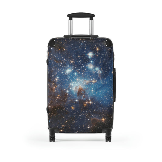 Space Galaxy Cabin Suitcase Luggage, Stars Nebula Carry On Travel Bag Rolling Spinner with Lock Decorative Designer Hard Shell Wheels Case