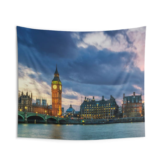 London Big Ben Tapestry, England Landscape Indoor Wall Aesthetic Art Hanging Large Small Decor Home College Dorm Room Gift Starcove Fashion
