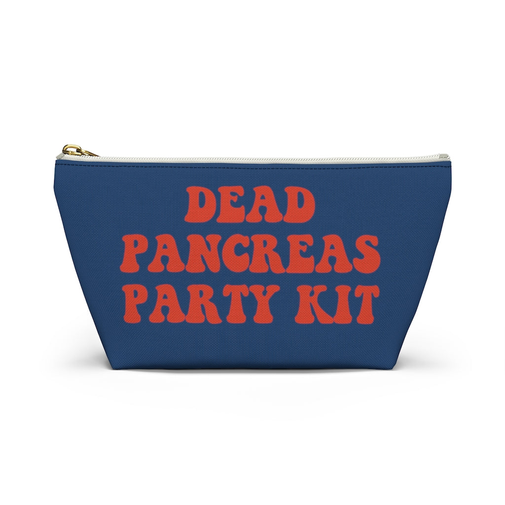 Dead Pancreas Party Kit, Diabetes Supply Bag, Fun Diabetic Supply Case, Cute Carrying Case Gift, Type 1 Diabetes Accessory Zipper Pouch Bag w T-bottom Starcove Fashion