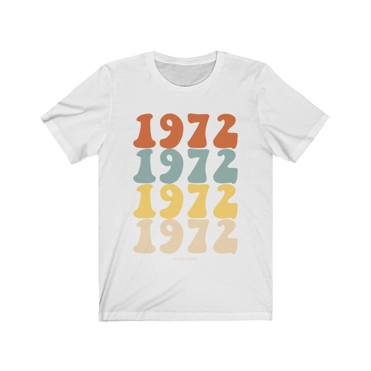 1972 shirt, 50th Birthday Party Turning 50 Years, 70s Retro Vintage gift Idea Women Men, Born Made in 1972 Funny Present TShirt Starcove Fashion