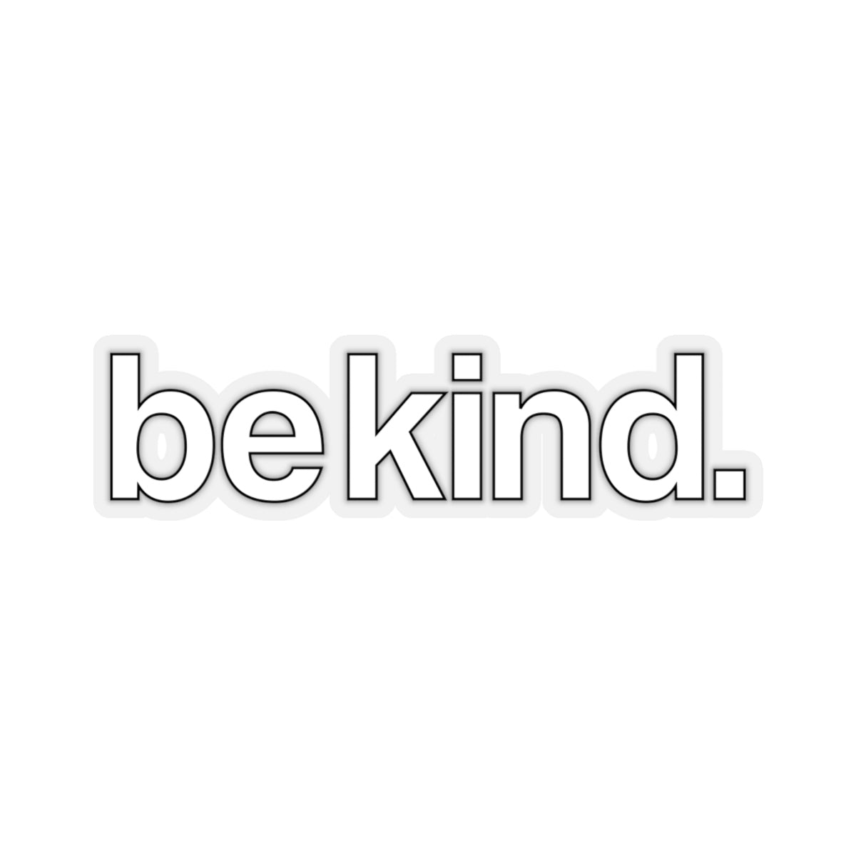 Be Kind Sticker, White Vinyl Decal, Bumper Sticker, Laptop Sign, Choose Kind, Bee Kind, Positive Kindness Kiss-Cut Stickers Starcove Fashion