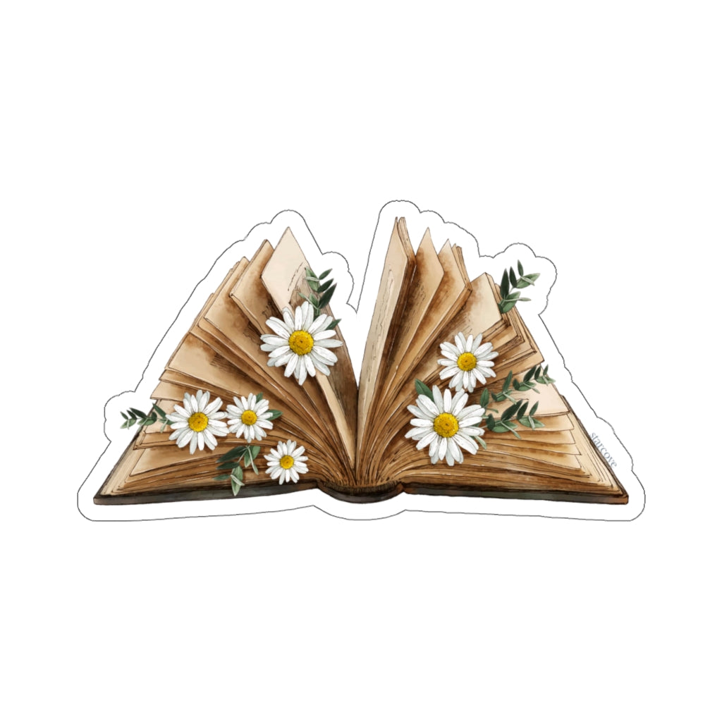 Book With Flowers Sticker, Reading Library Laptop Decal Vinyl Cute Wat –  Starcove Fashion